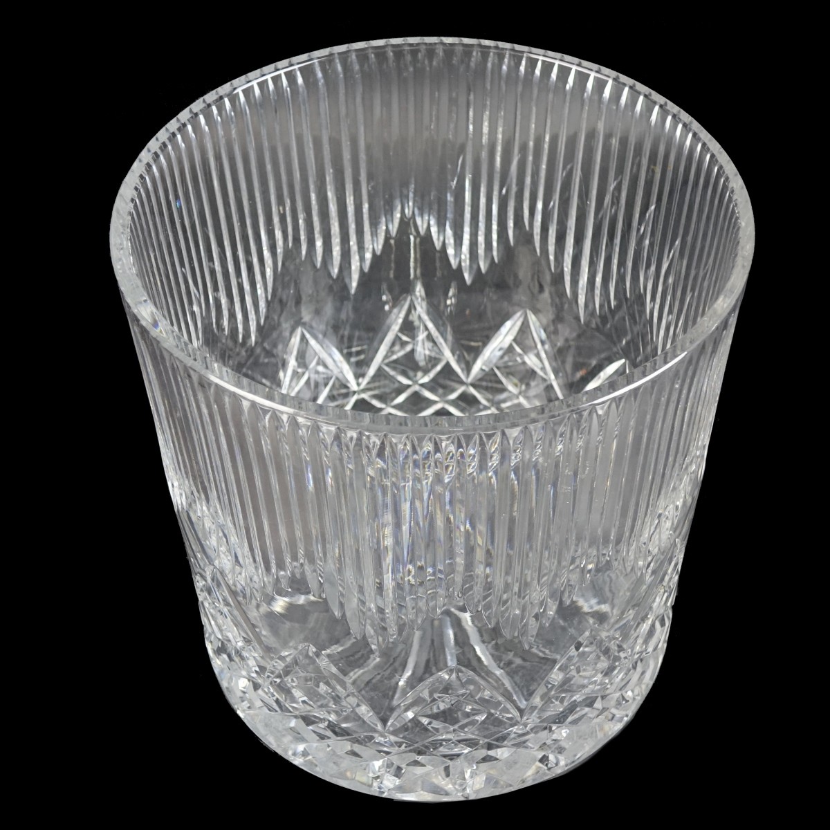 Large Waterford Style Cut Crystal Ice Bucket