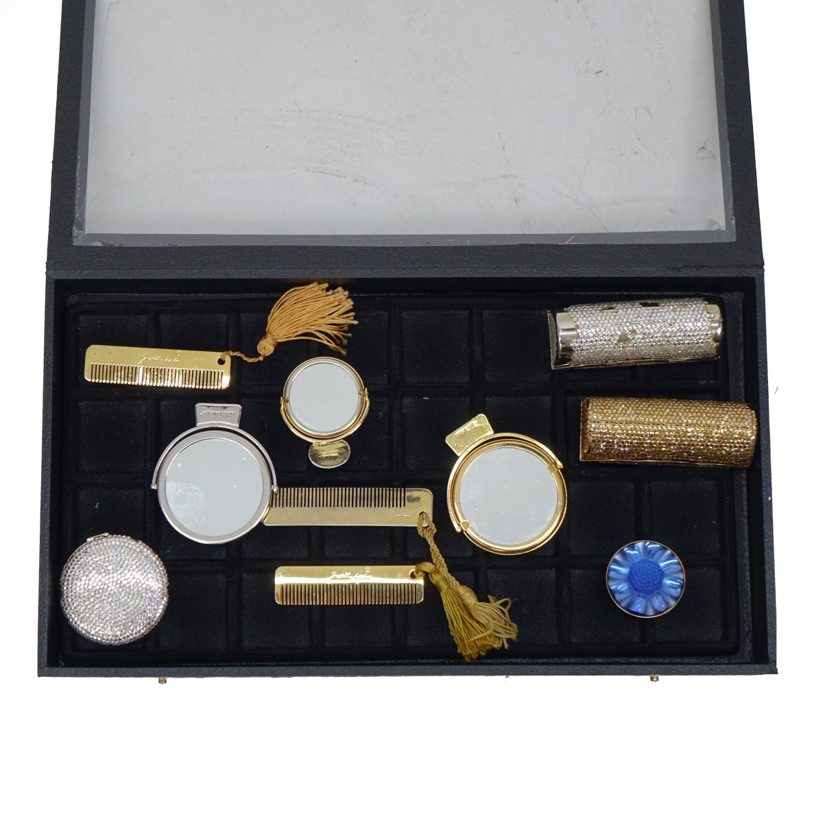 Ten (10) Judith Lieber and Lalique Accessories