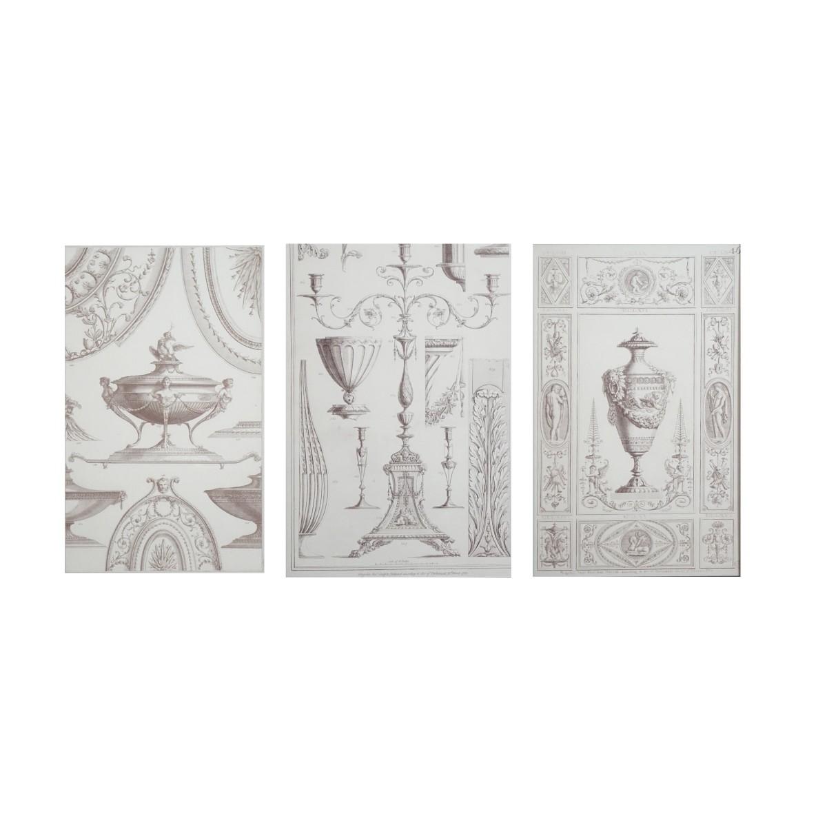 Three (3) Prints After Michelangelo Pergolesi