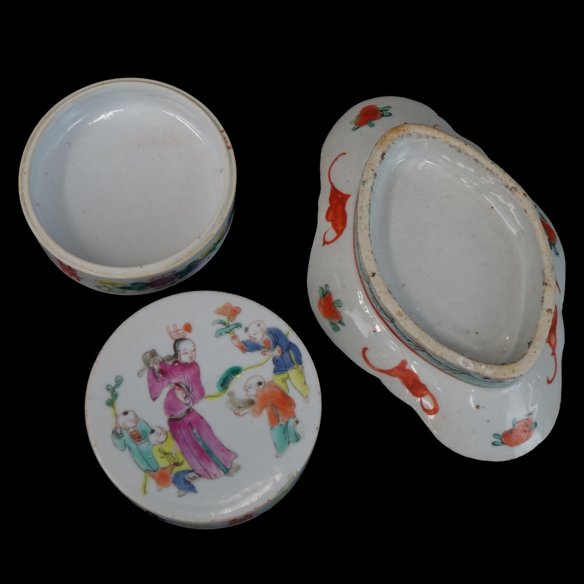 Two (2) Antique Chinese Tableware
