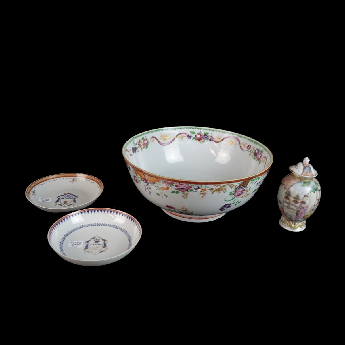 Four (4) Chinese Export Tableware
