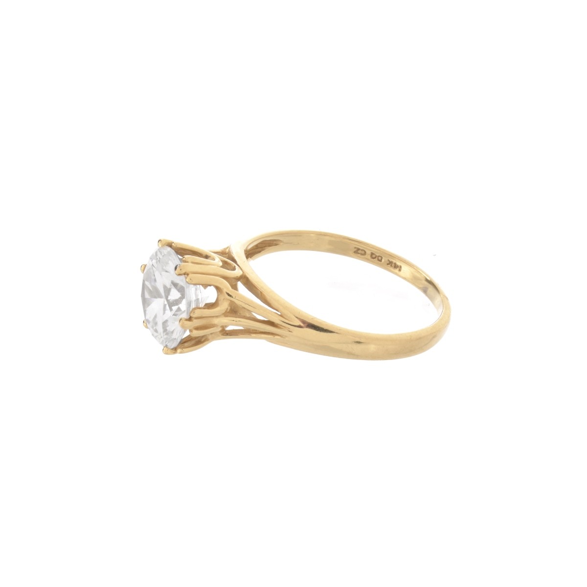 CZ and 14K Ring