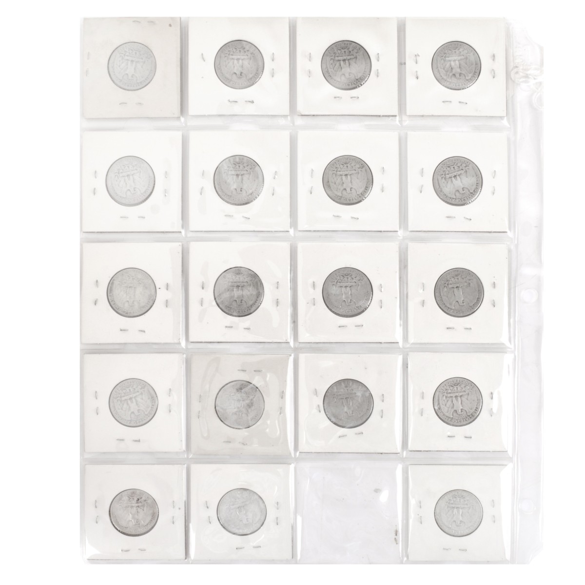 Thirty Nine (39) U. S. Washington Silver Quarters