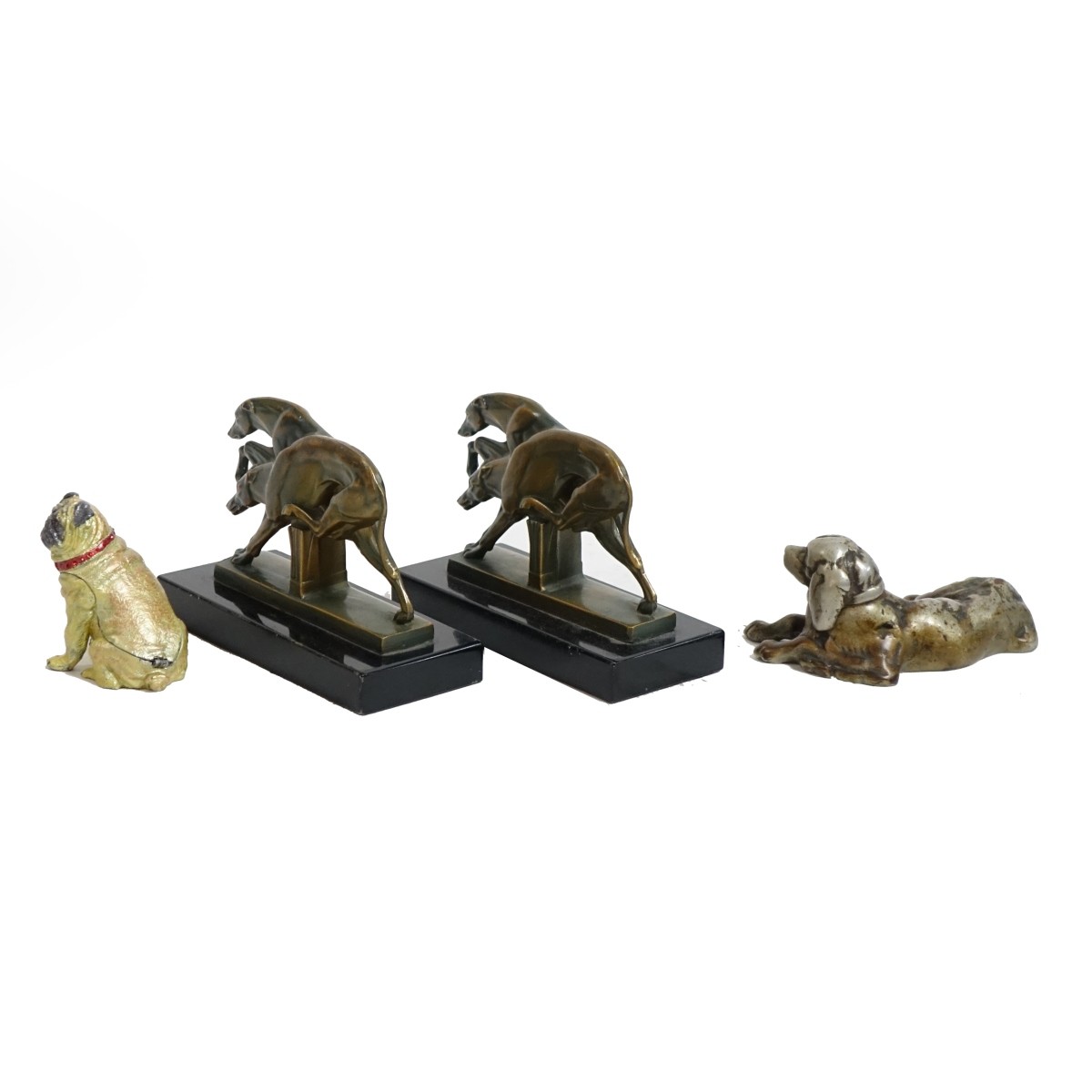 Four (4) Dog Figural Sculptures