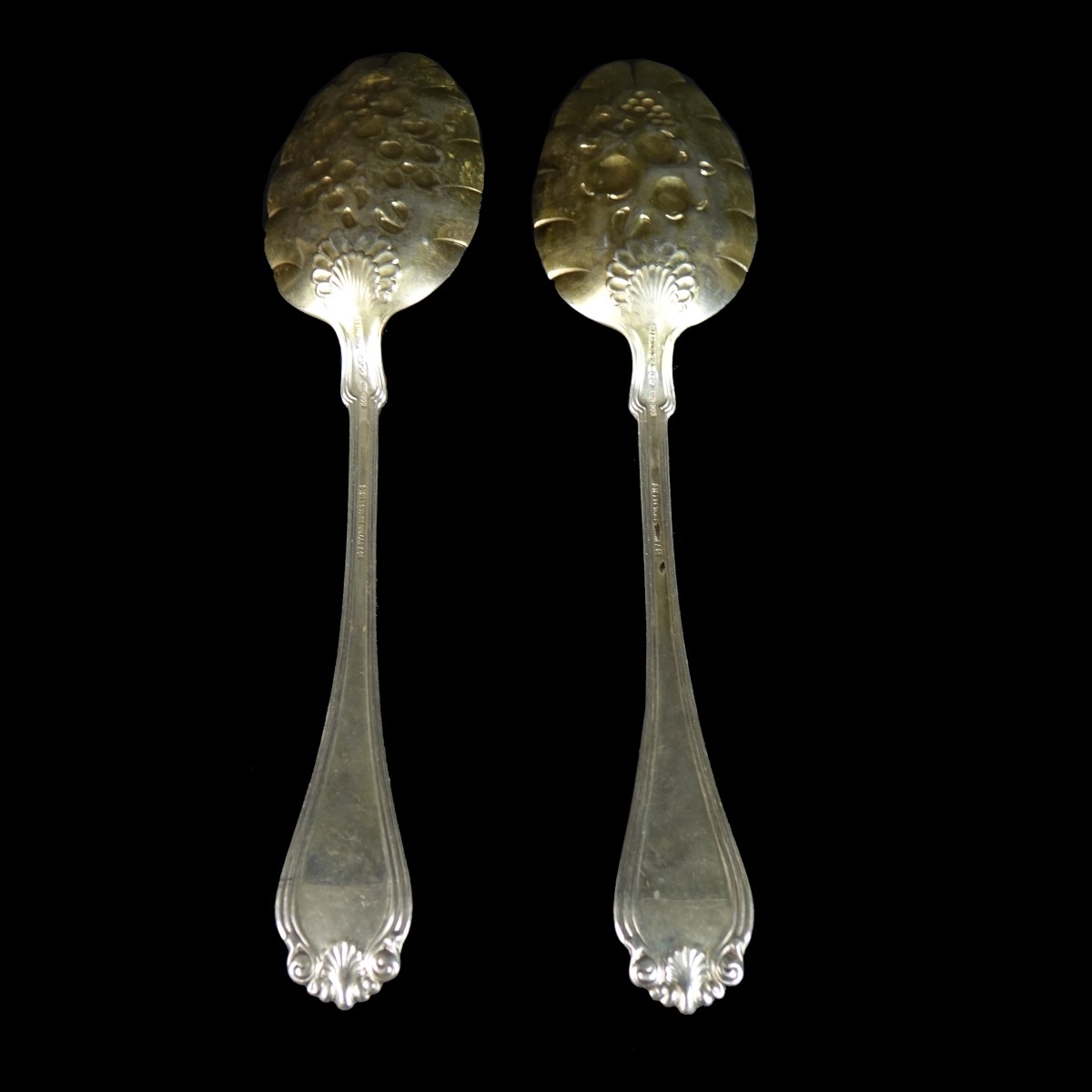Pair of Dominick and Haff Sterling Spoons