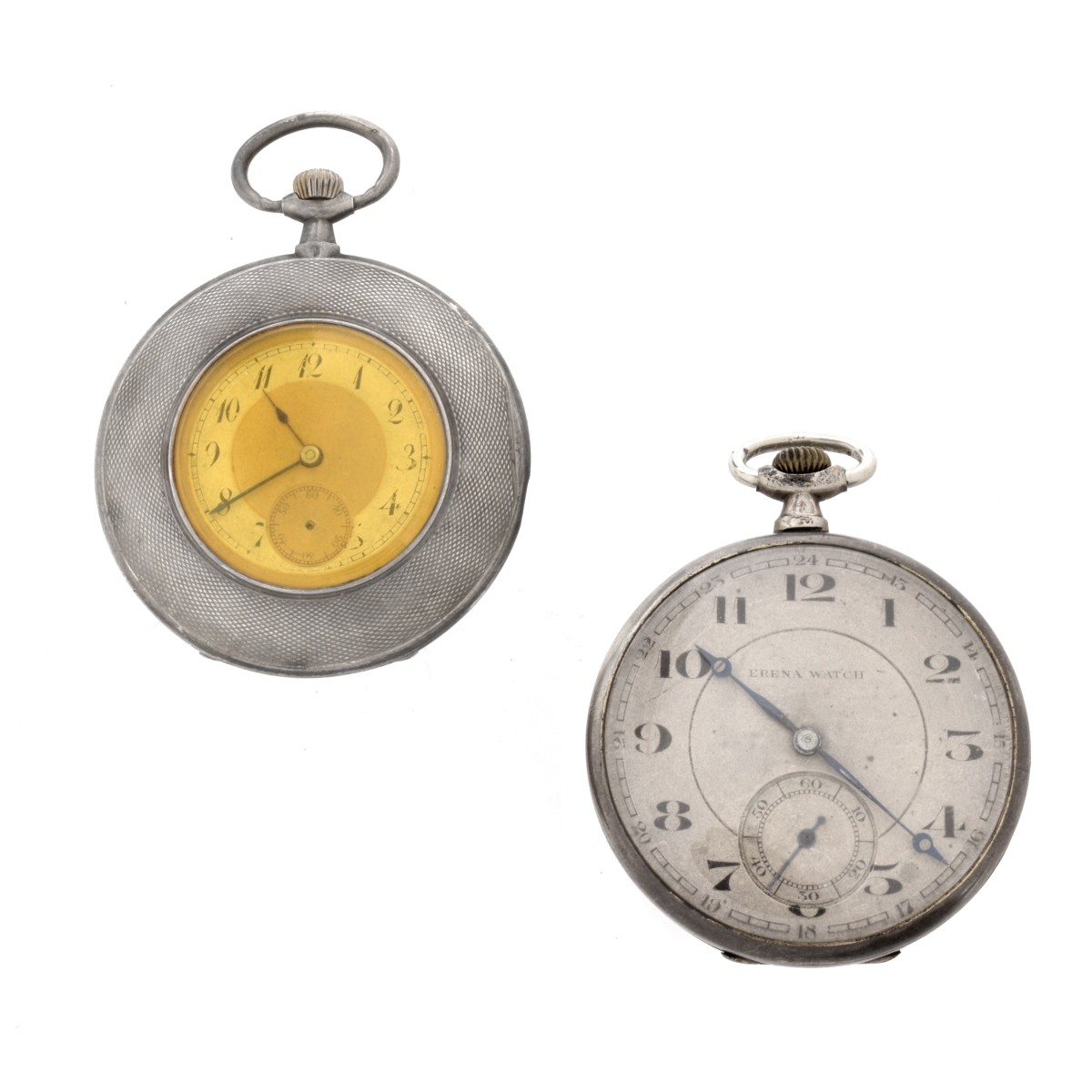 Two Antique Silver Pocket Watches