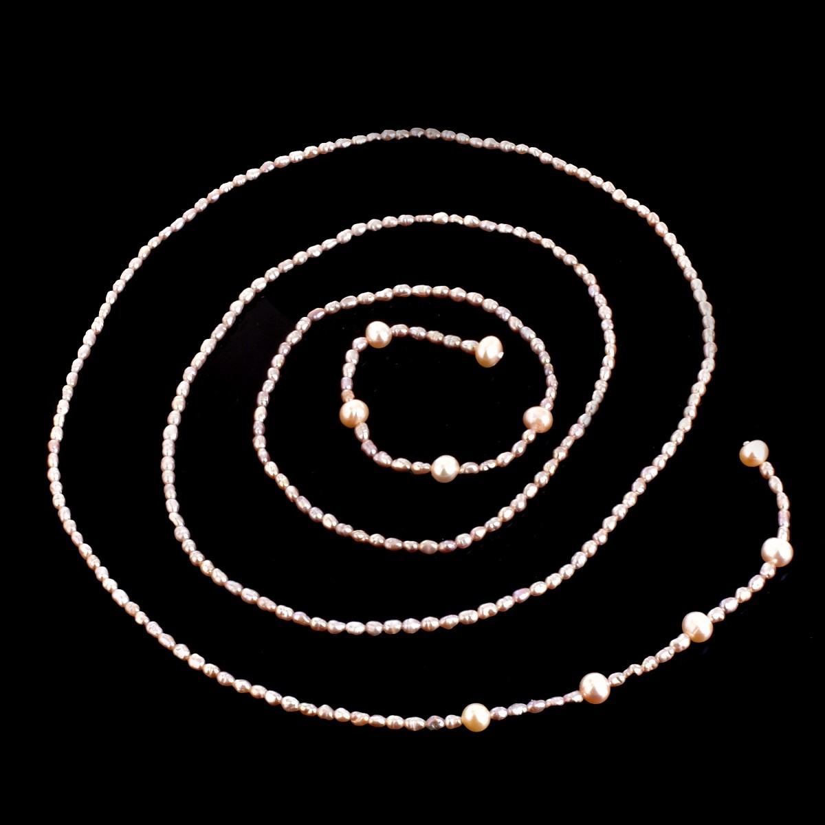 Two Baroque Pearl Necklaces
