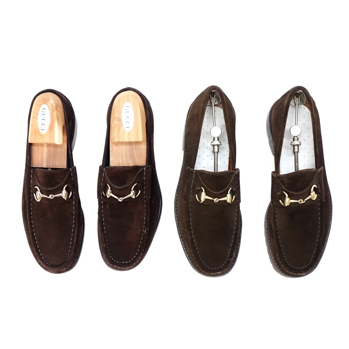 Pair of Gucci Loafers with Stretchers
