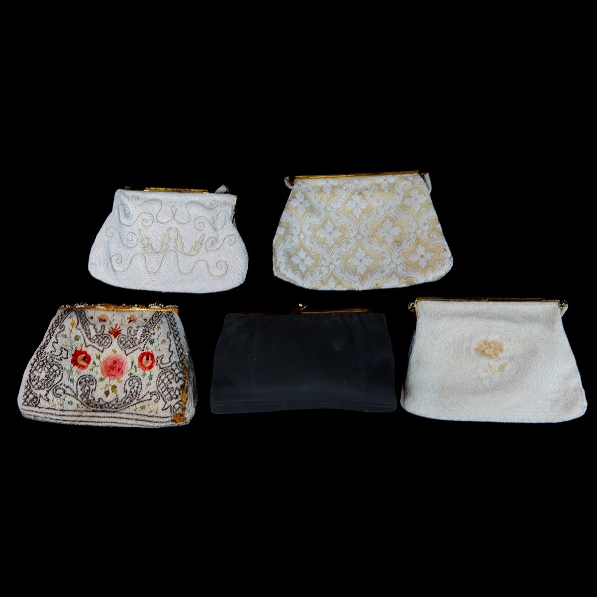 Five Vintage Evening Handbags