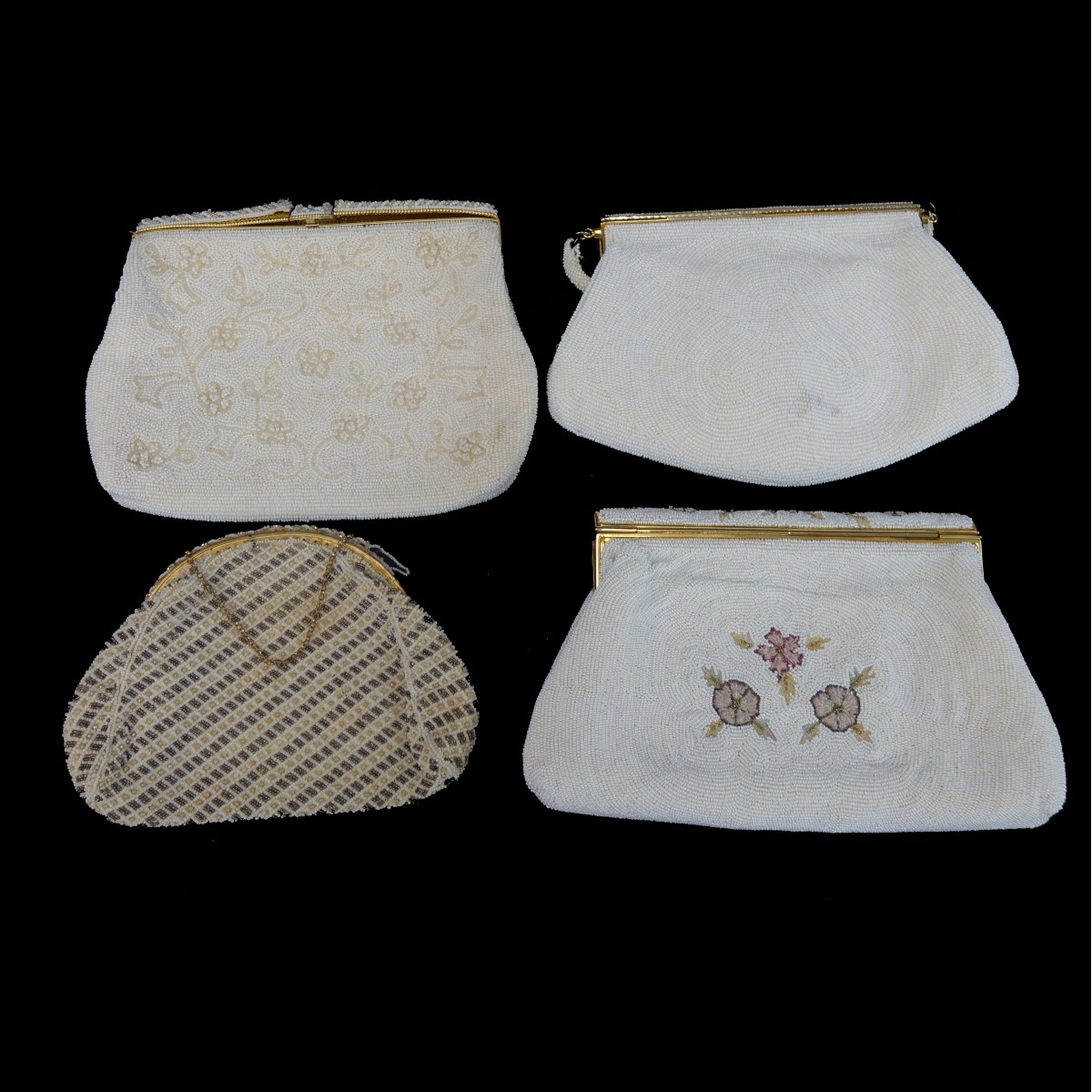 Four Vintage Beaded Evening Bags