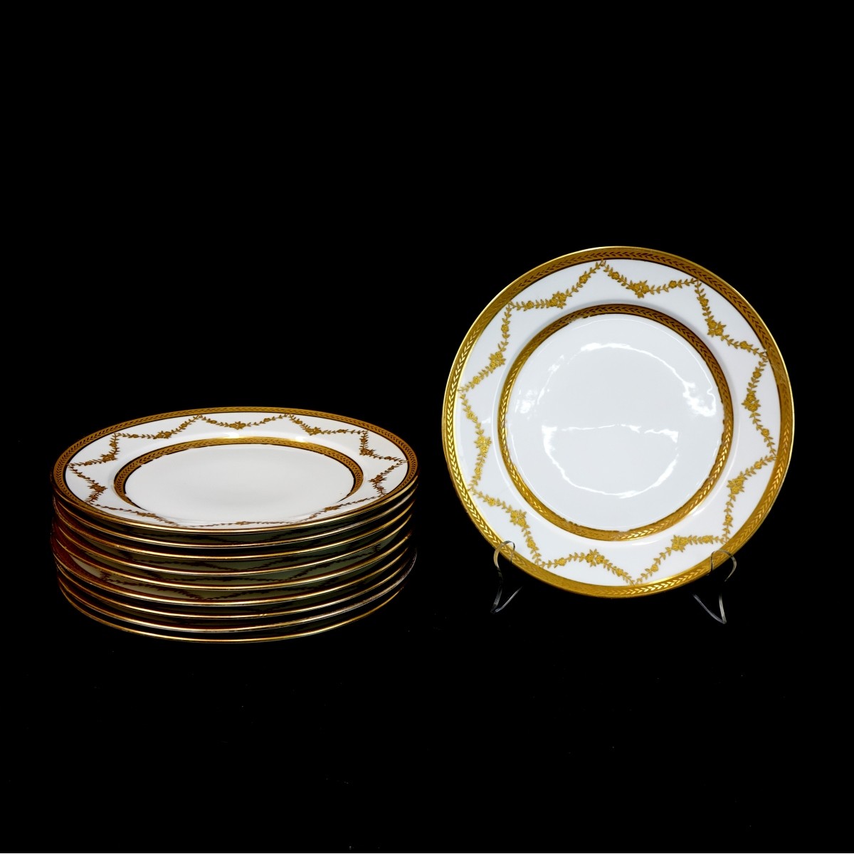 (10) Limoges Porcelain Chargers