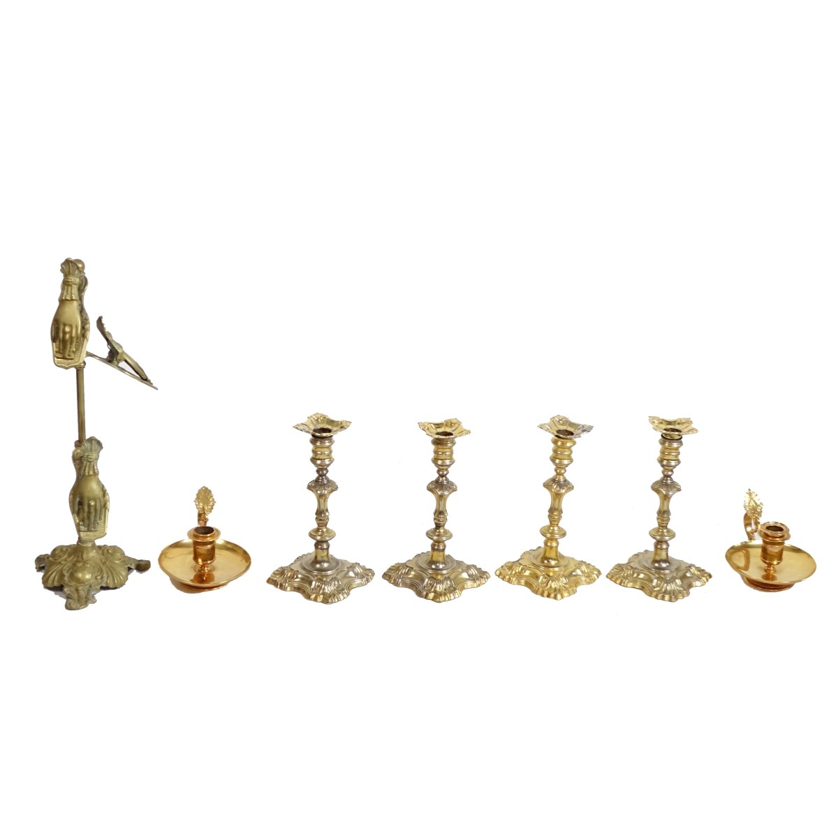 Vintage Assorted Brass Tableware
