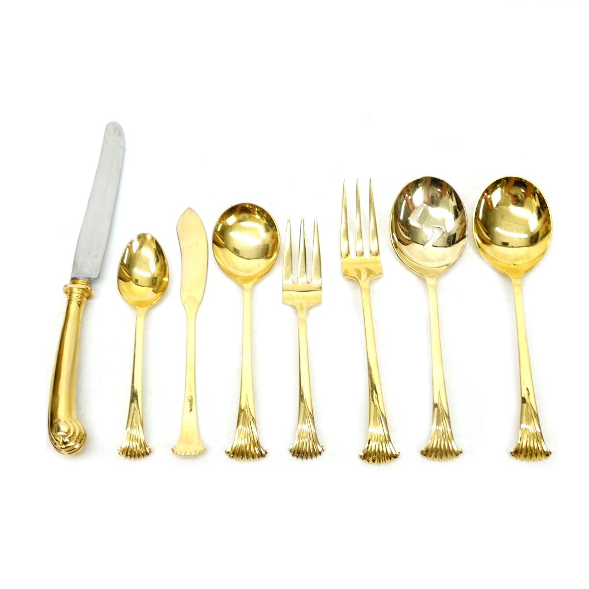 (88) Pc. Gold Plated Flatware