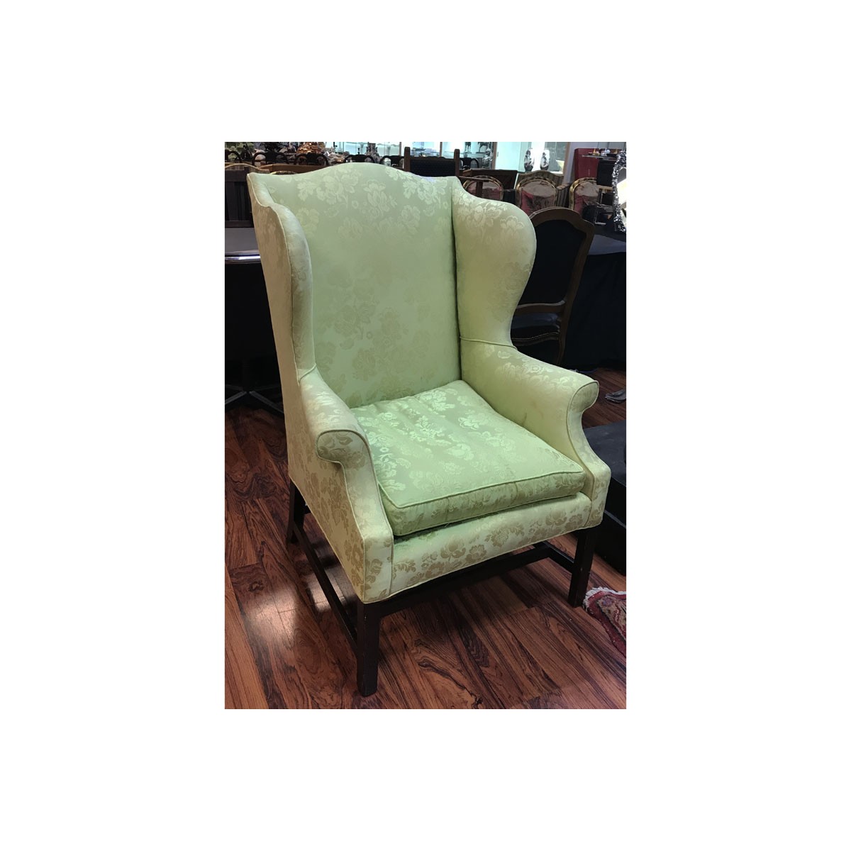 19th C. Sheraton Style Wingback Chair