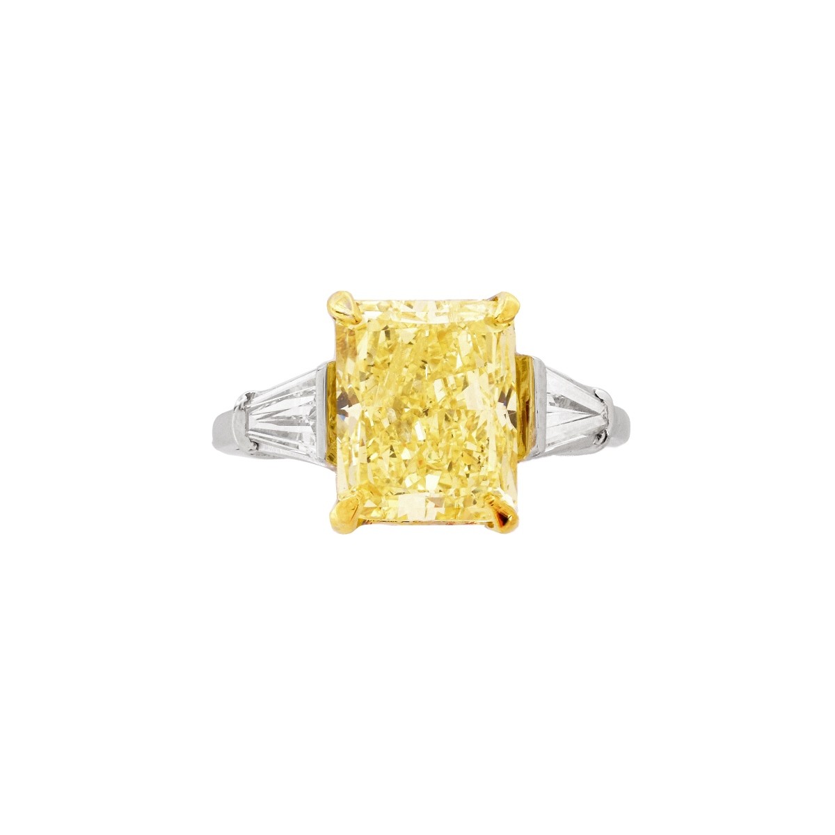 5.99 Fancy Yellow Diamond Engagement Ring