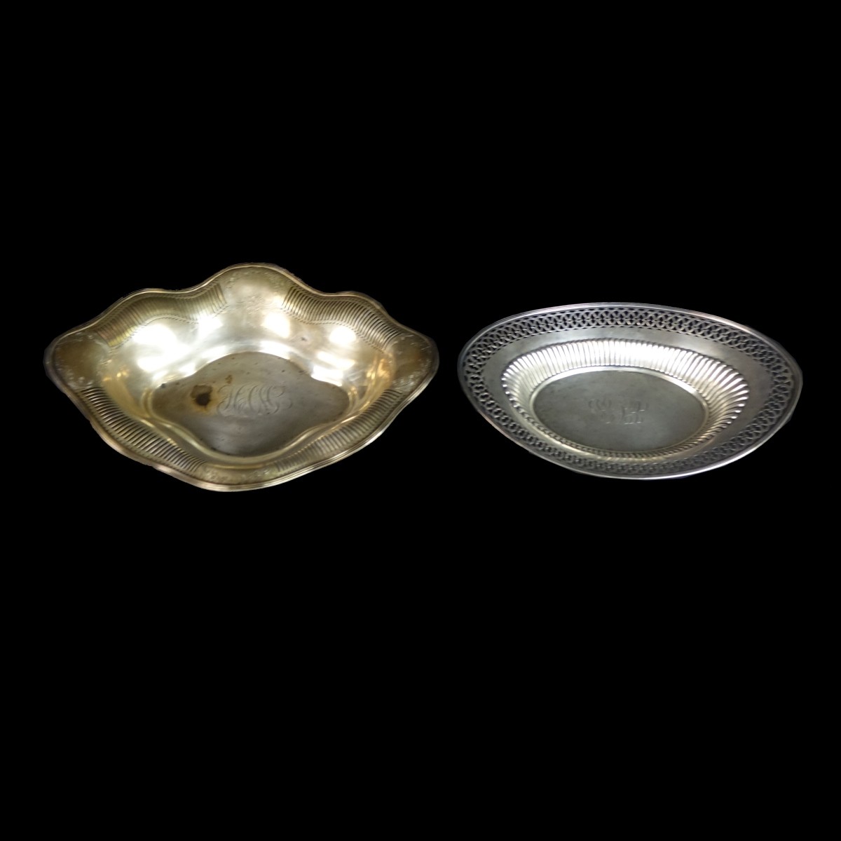 Two (2) Sterling Silver Dishes