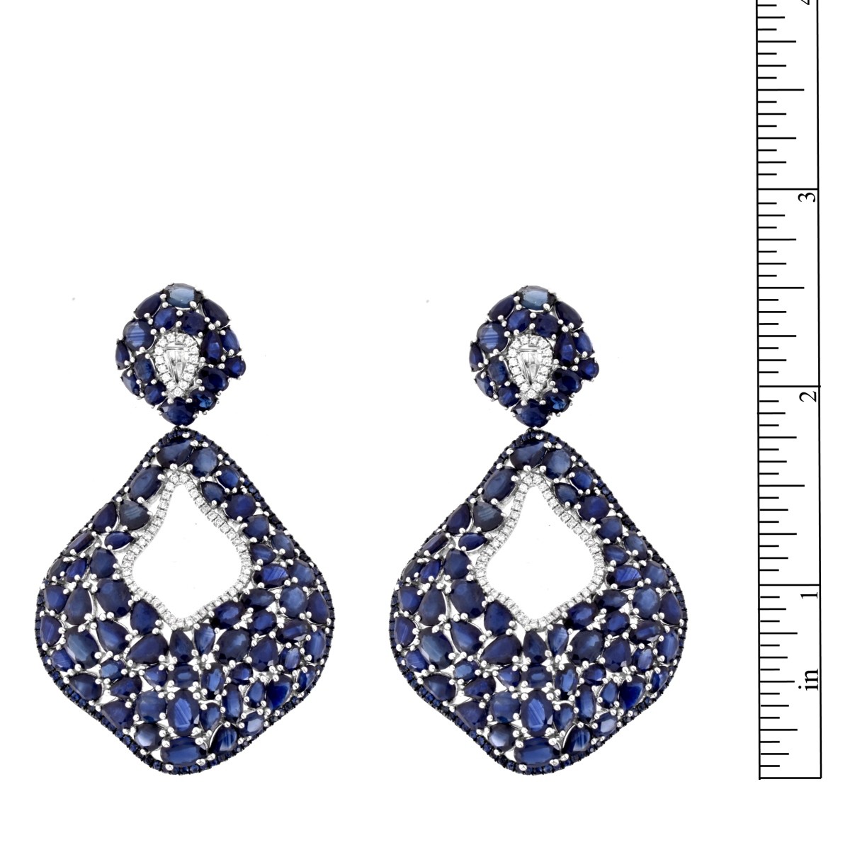Sapphire and 18K Earrings