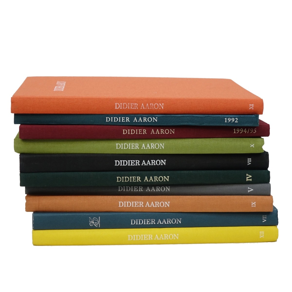 Ten Volumes of Didier Aaron Gallery Catalogs