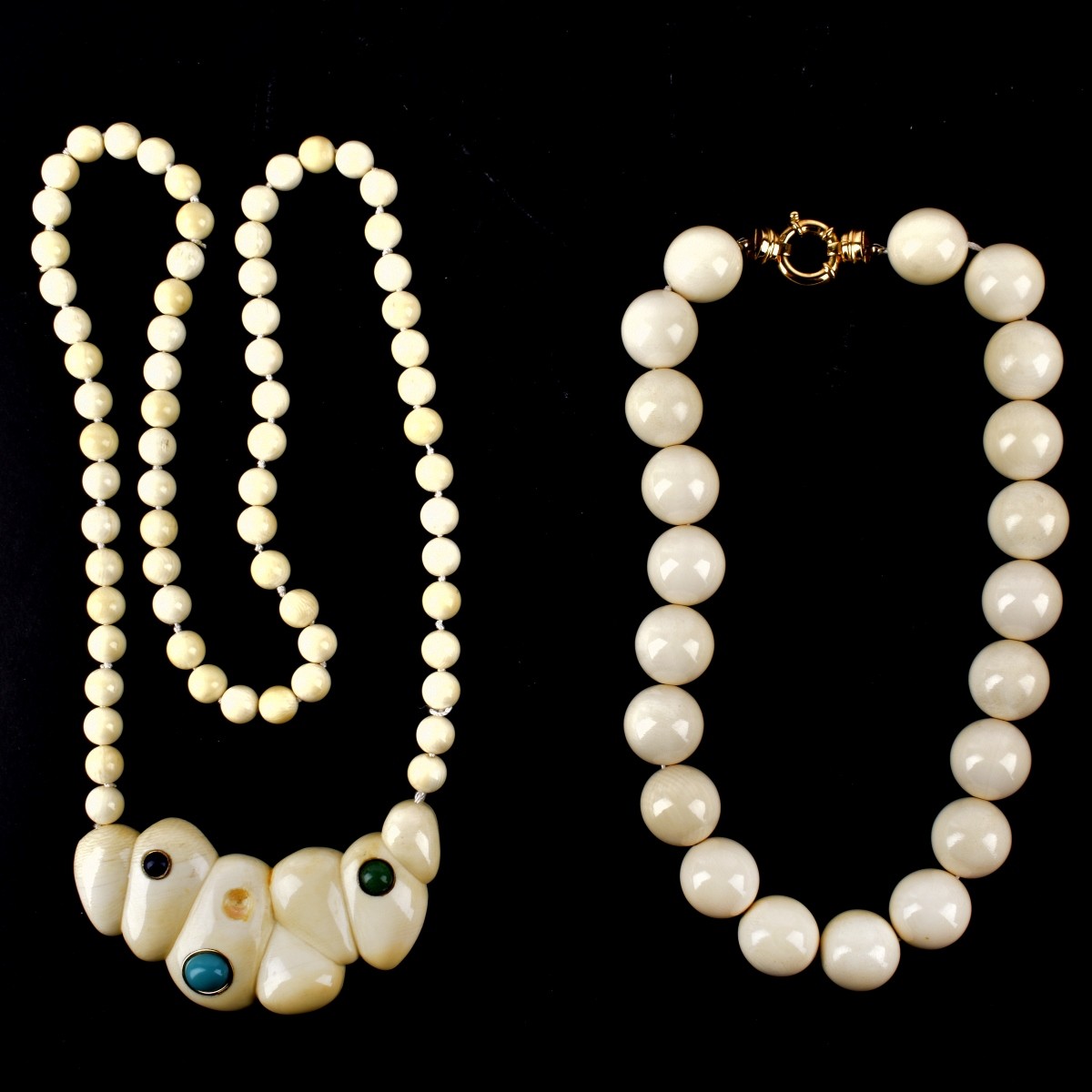 Two Vintage Bead Necklaces