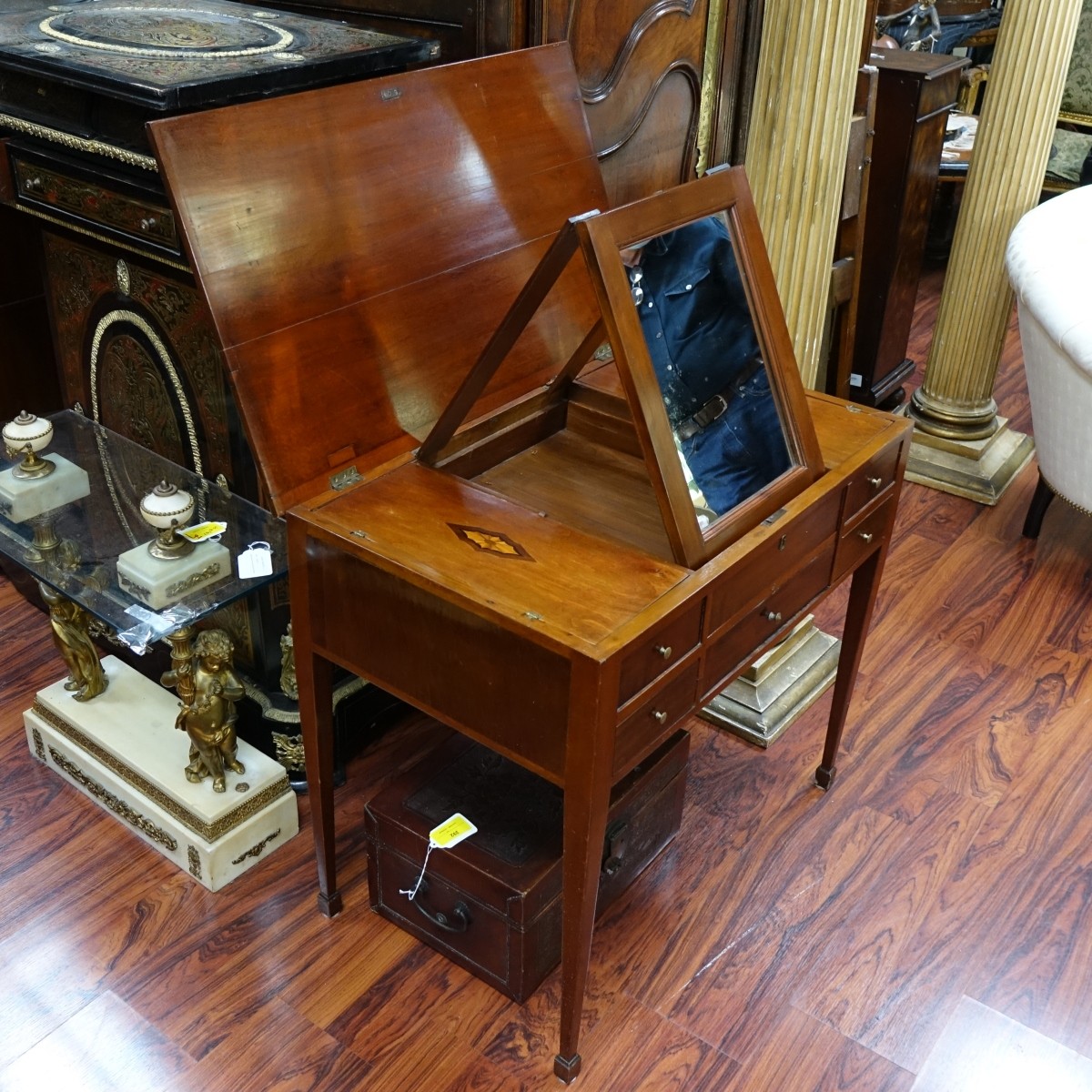 Antique Flip Top Vanity Table