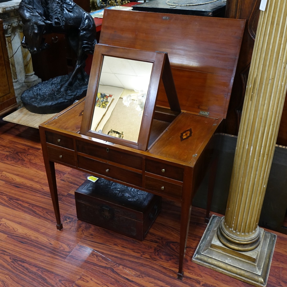 Antique Flip Top Vanity Table