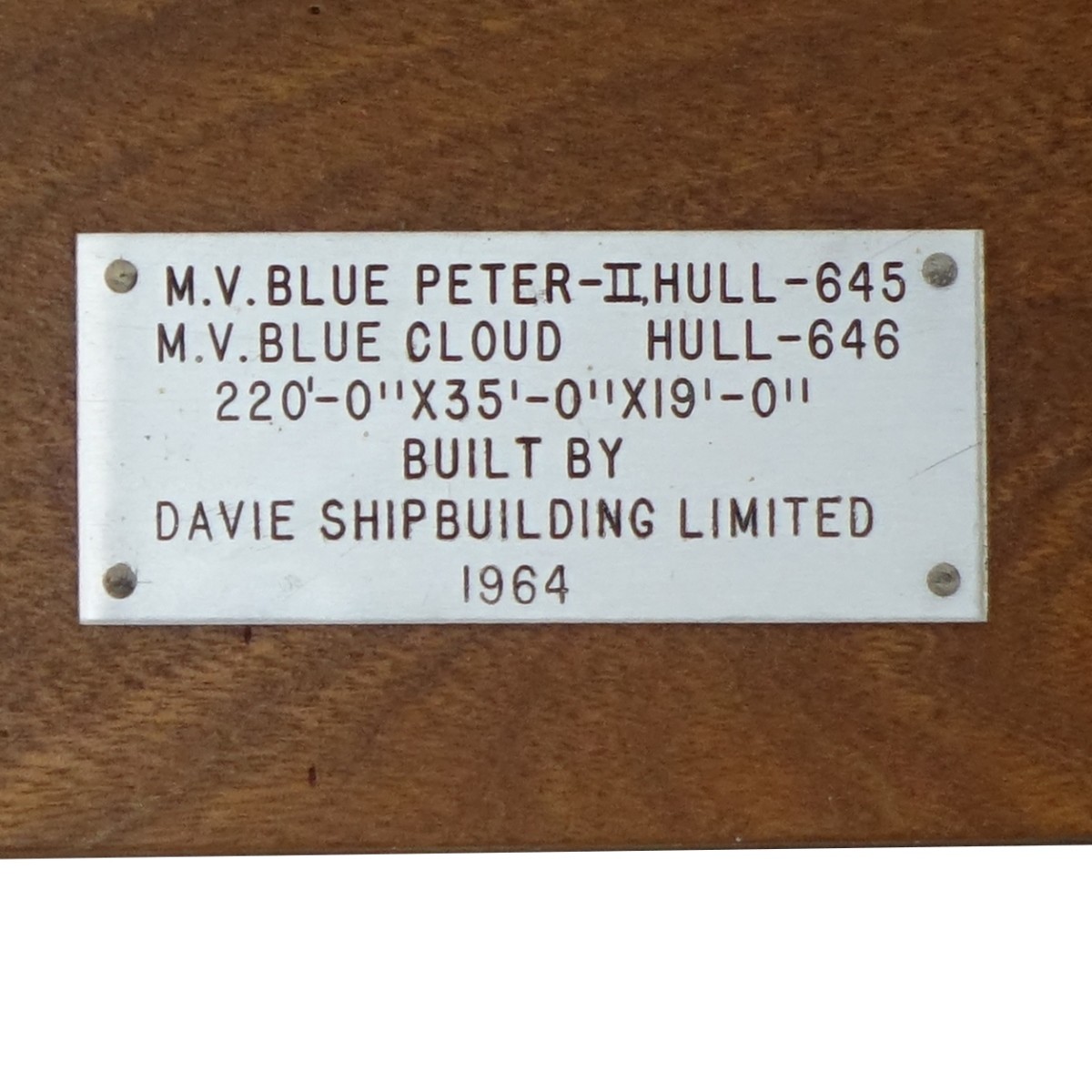 Vintage Ship's Model Wall Hanging Plaque