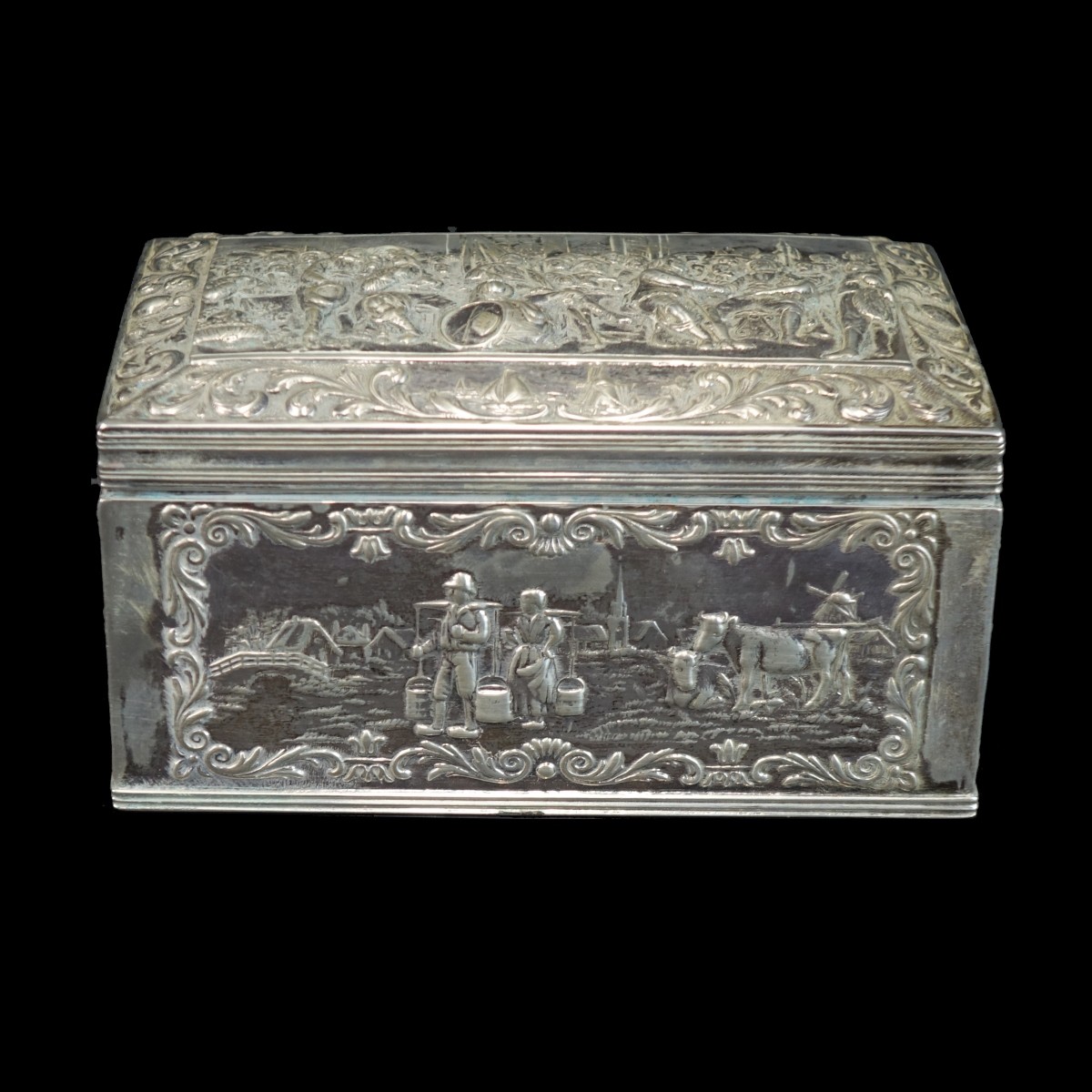 Antique Dutch 833 Silver Box