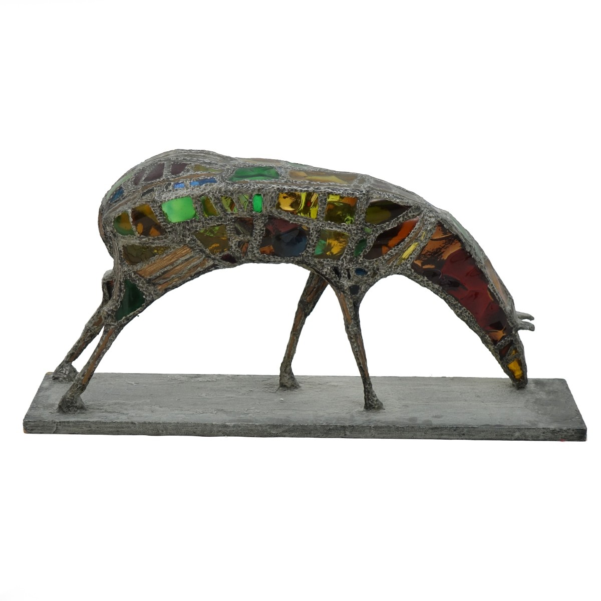 Weiner (20th C.) Leaded Glass Sculpture