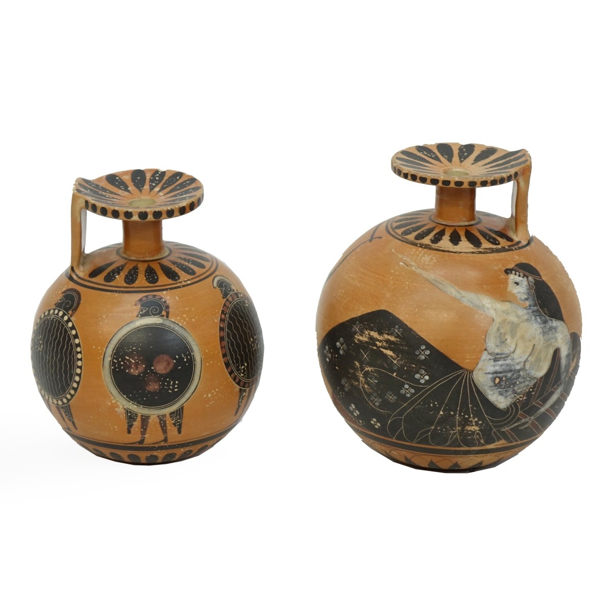 (2) Antique Grecian Vessels