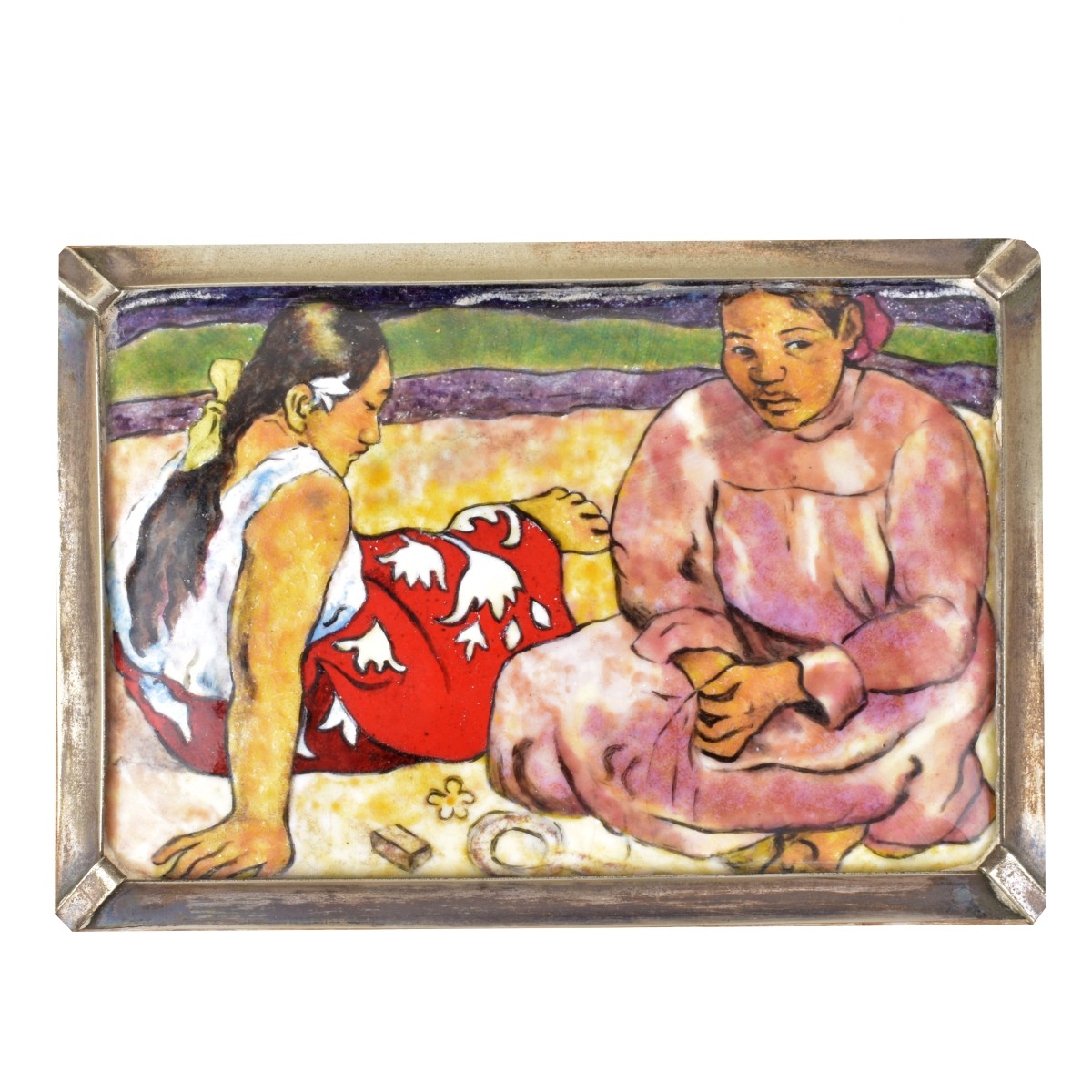 After: Paul Gauguin (1848 - 1903) Enamel on Copper