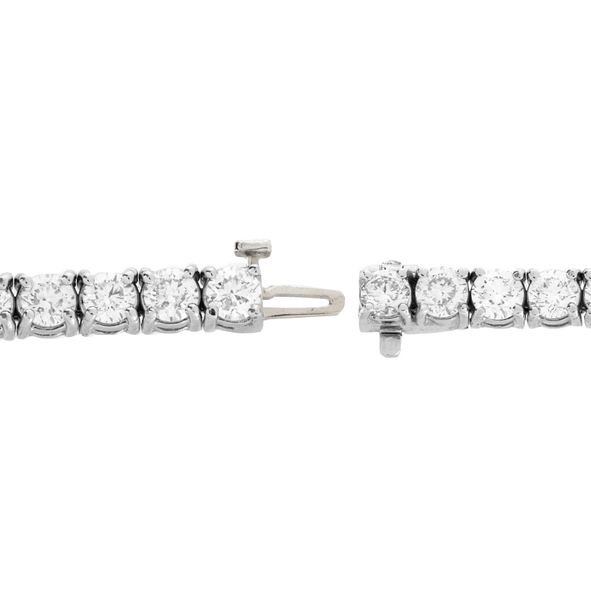 Diamond and Platinum Line Bracelet