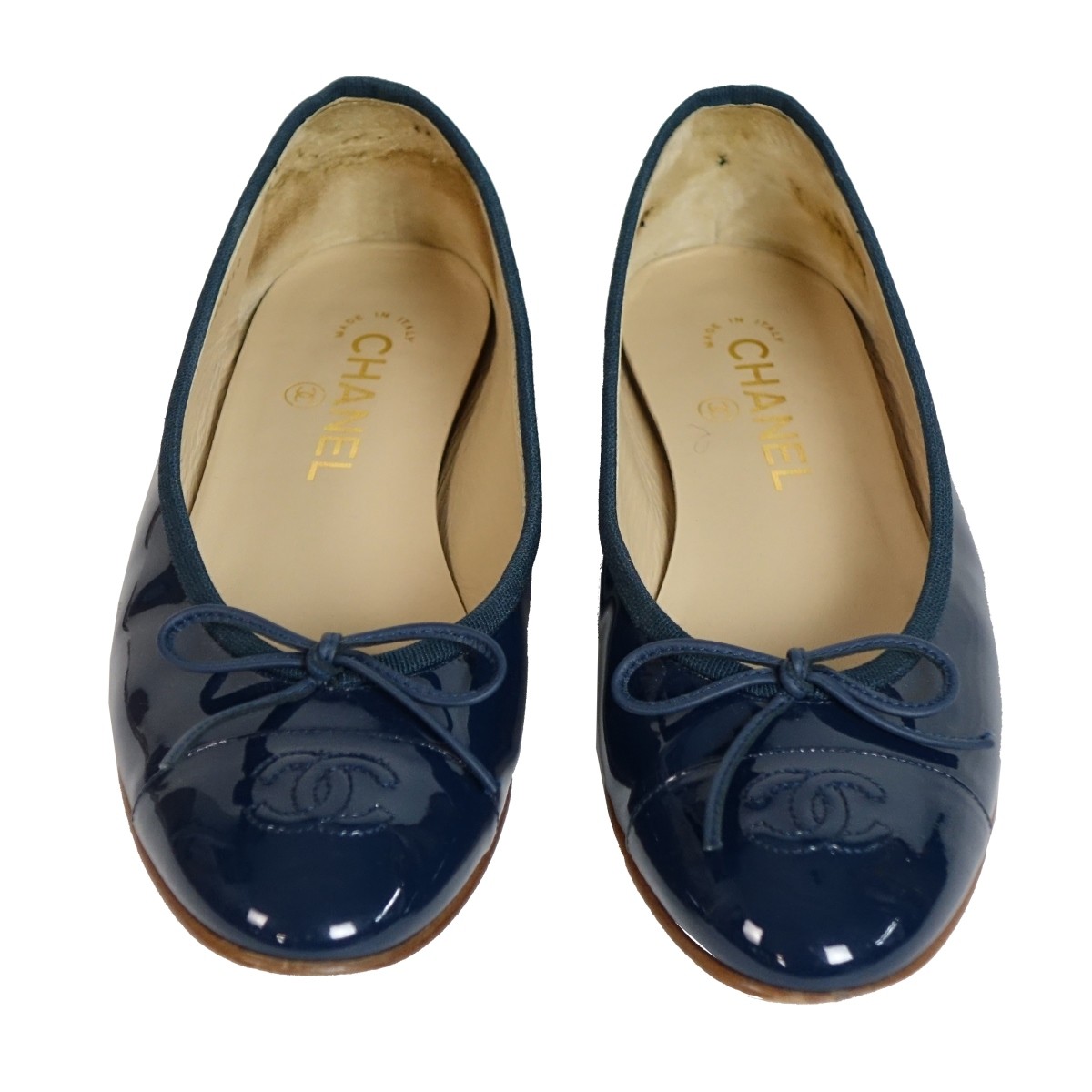 Chanel Patent Leather Ballet Flats