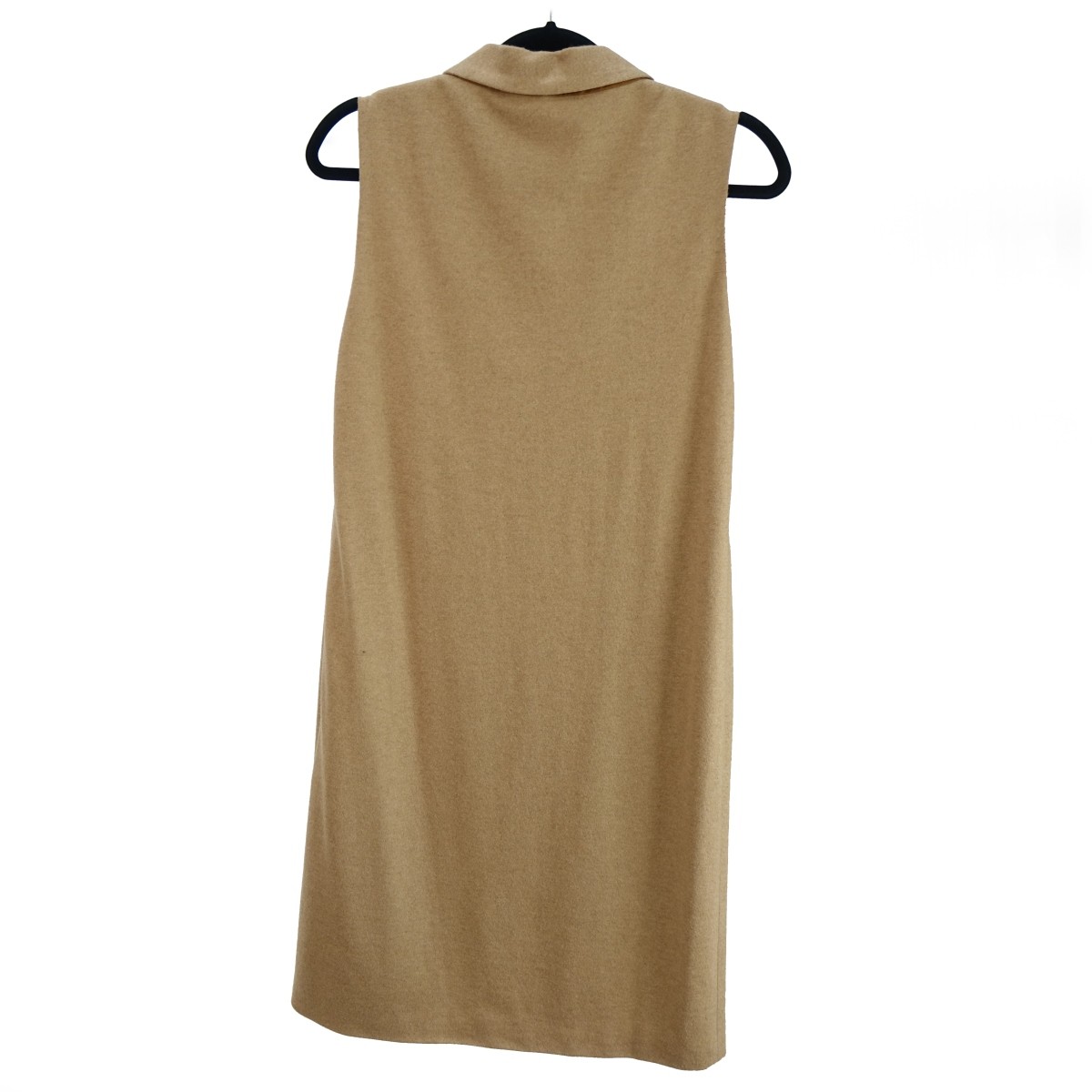 Gucci Camel Wool Sleeveless Dress