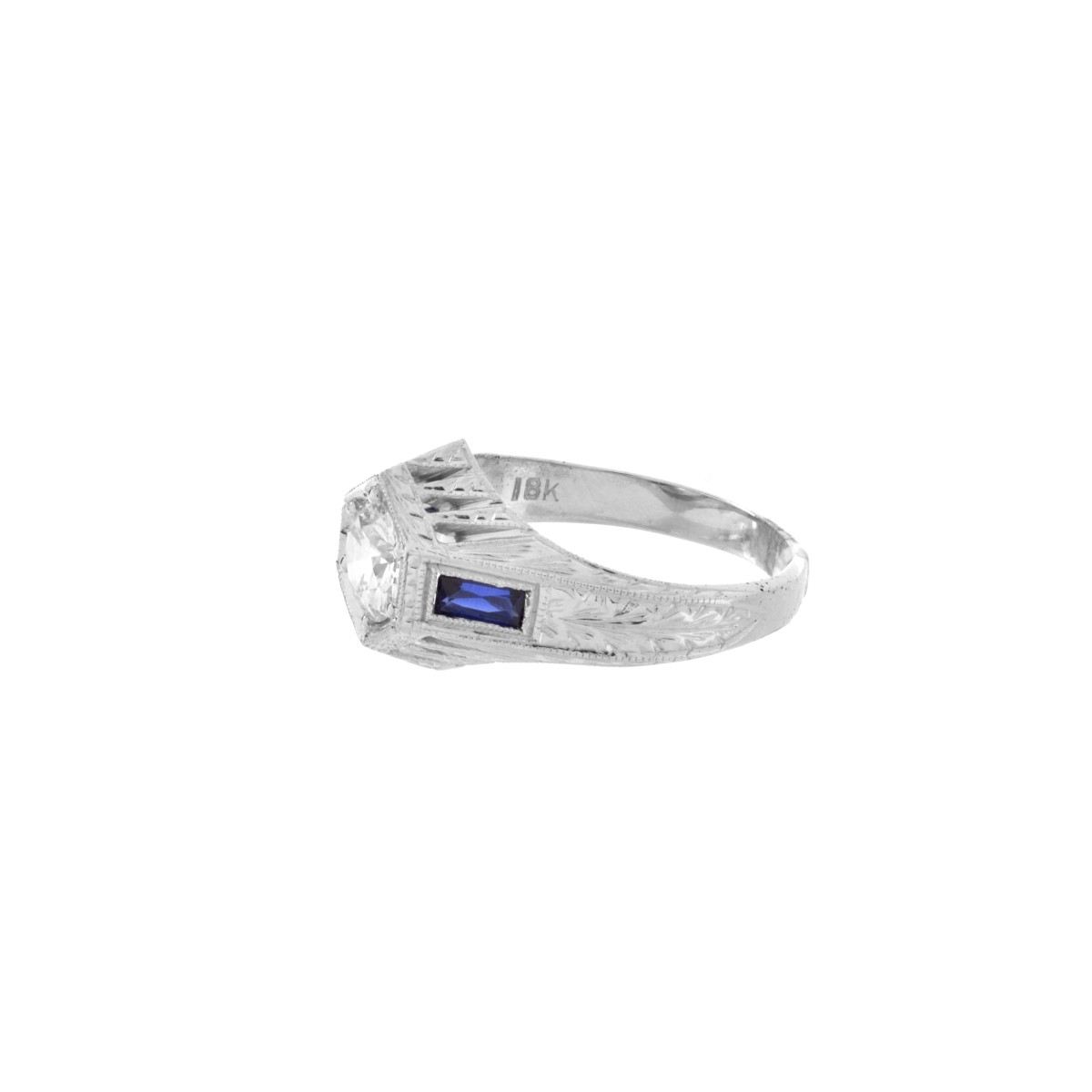 Art Deco Diamond and 18K Ring