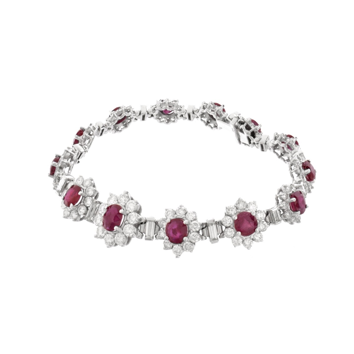 Ruby and Diamond Jewelry Suite
