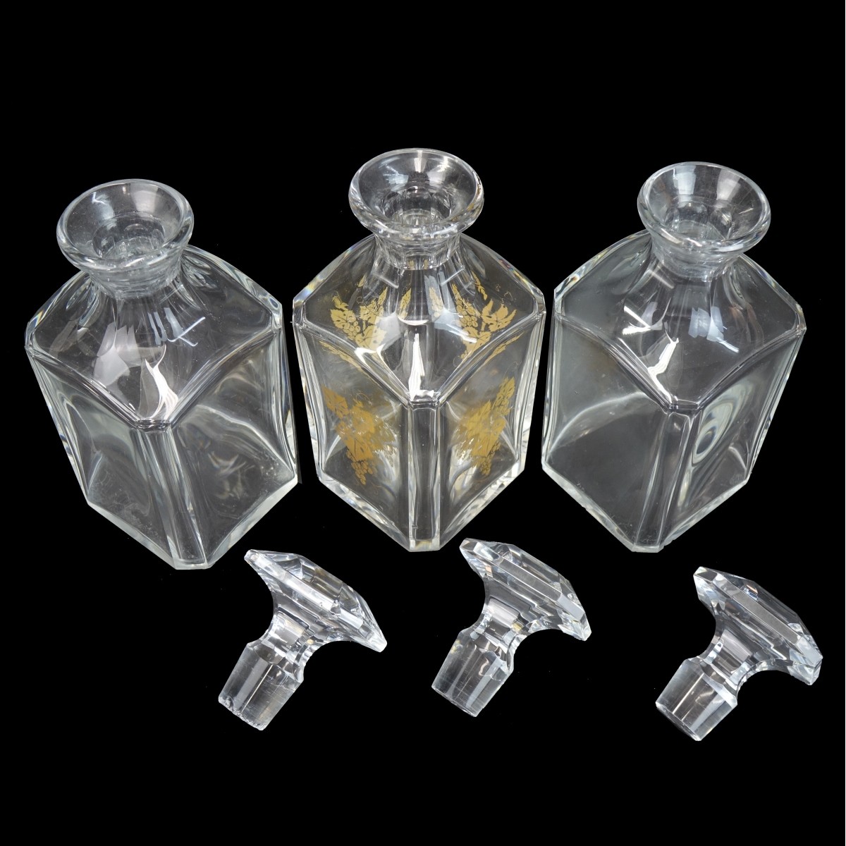 (3) Baccarat Crystal Decanters