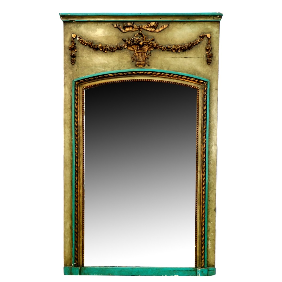 19/20th C. Louis XVI Style Trumeau Mirror