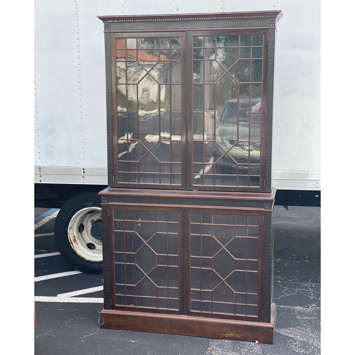 Antique Chinese Chippendale Display Cabinet