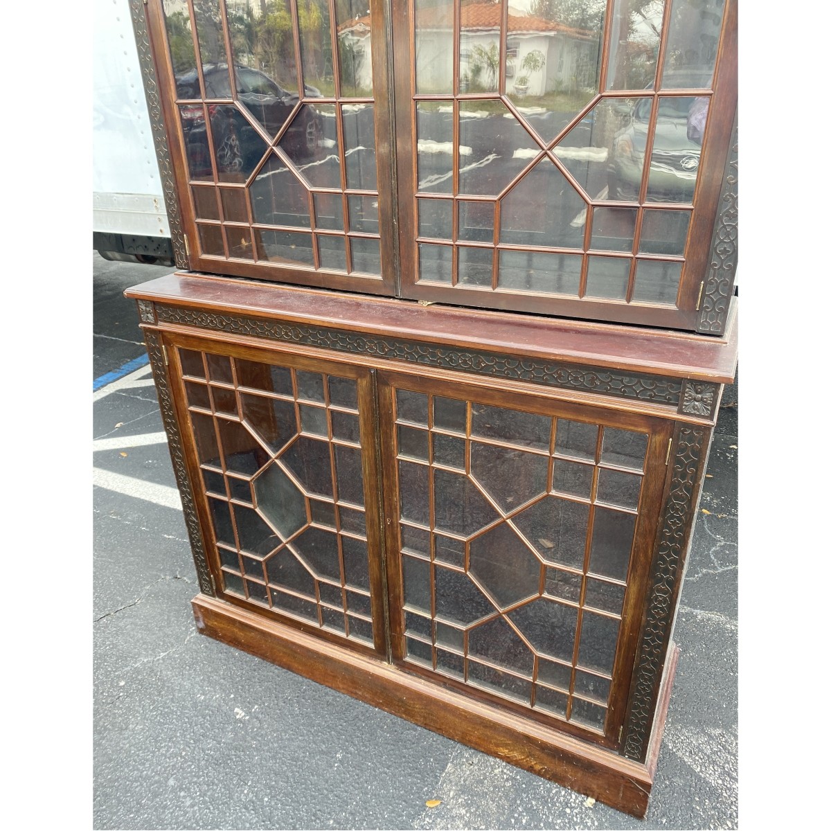 Antique Chinese Chippendale Display Cabinet