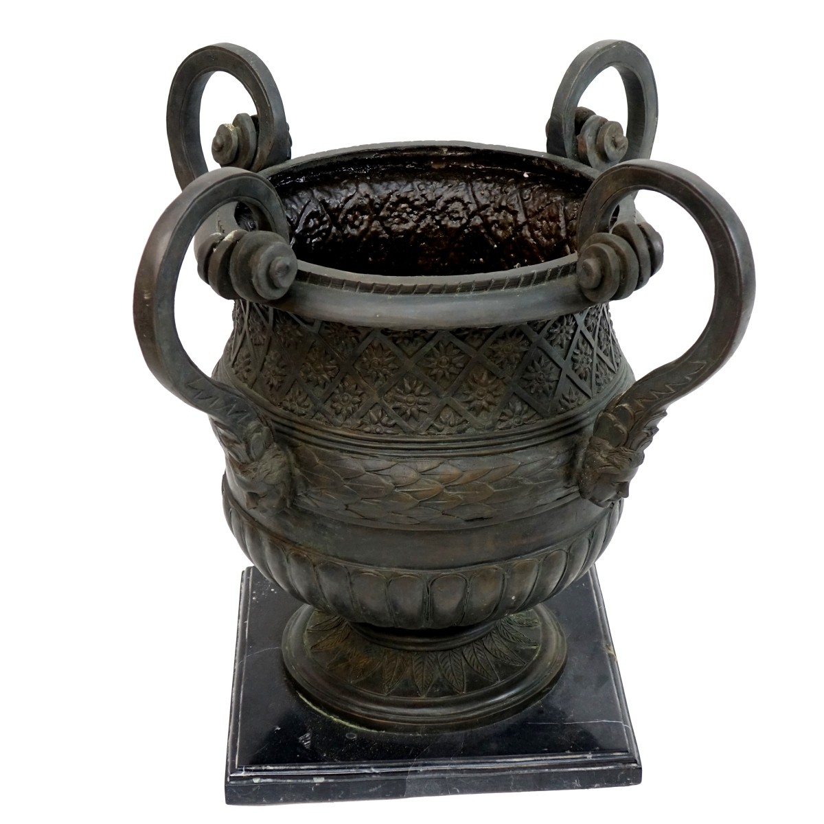 Neoclassical Style Bronze Garden Urn