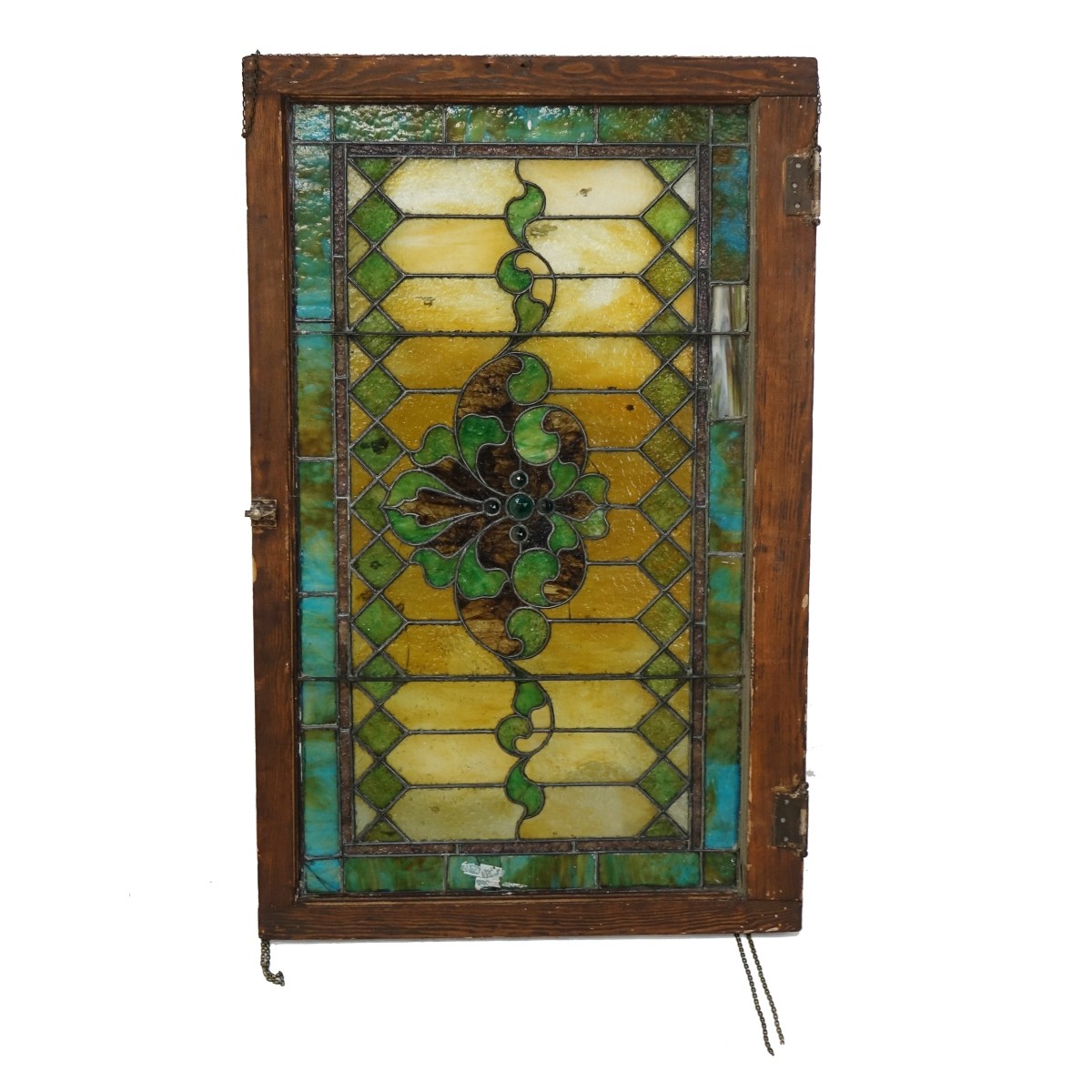 Antique Leaded Glass Panel