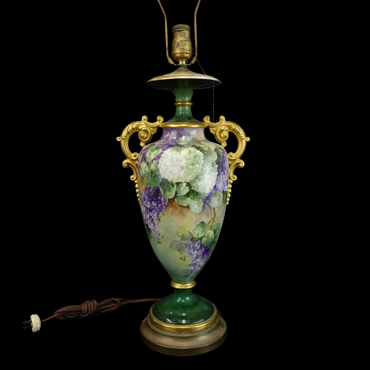 Limoges Urn Mounted as a Lamp