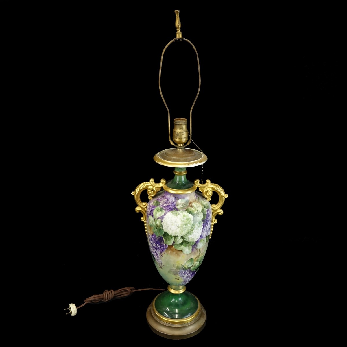 Limoges Urn Mounted as a Lamp