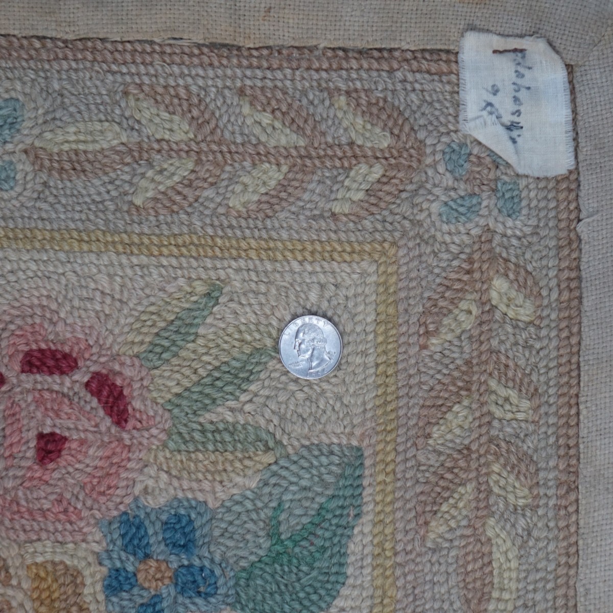 Early 20th C. French Style Hooked Rug
