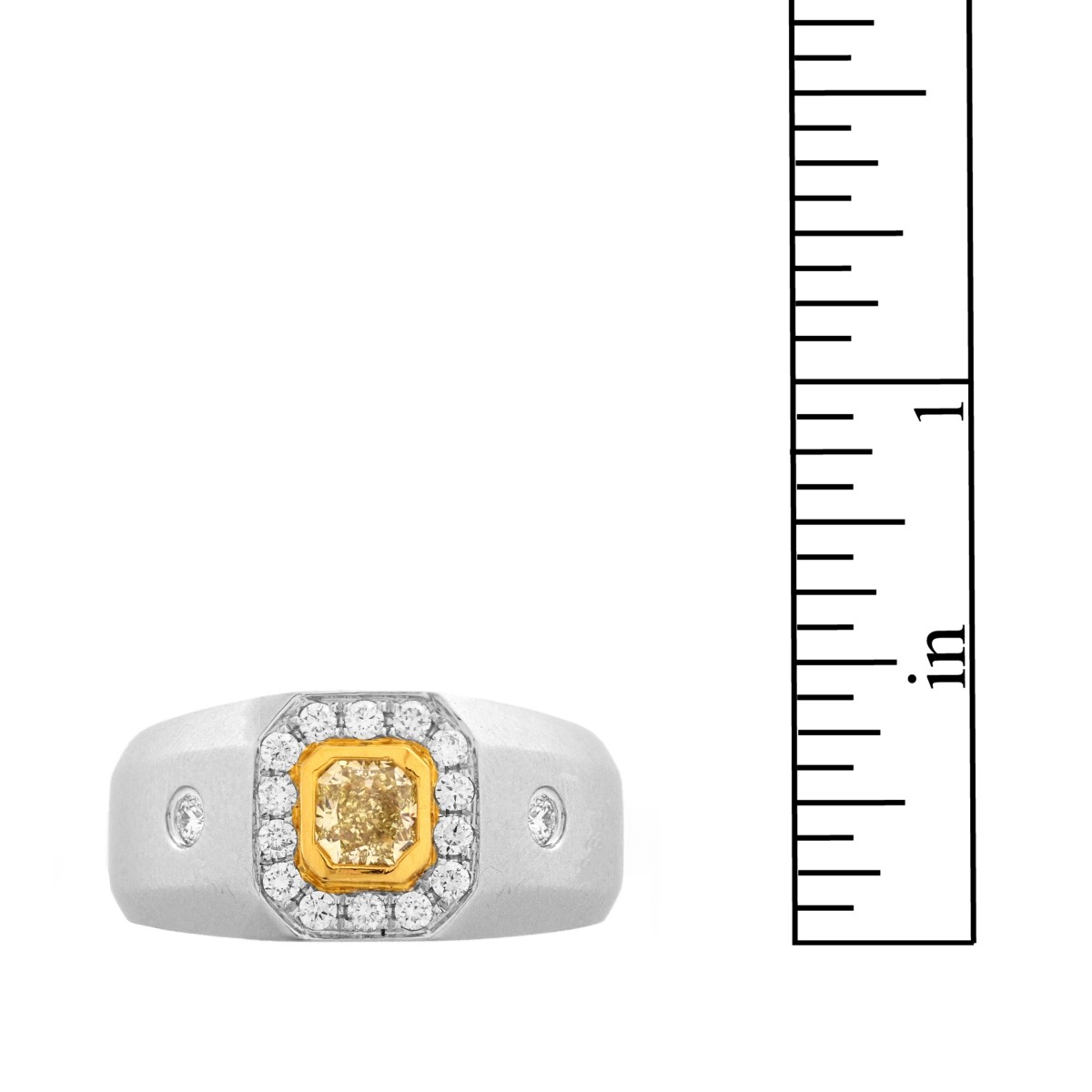 Man's Diamond and 14K Ring