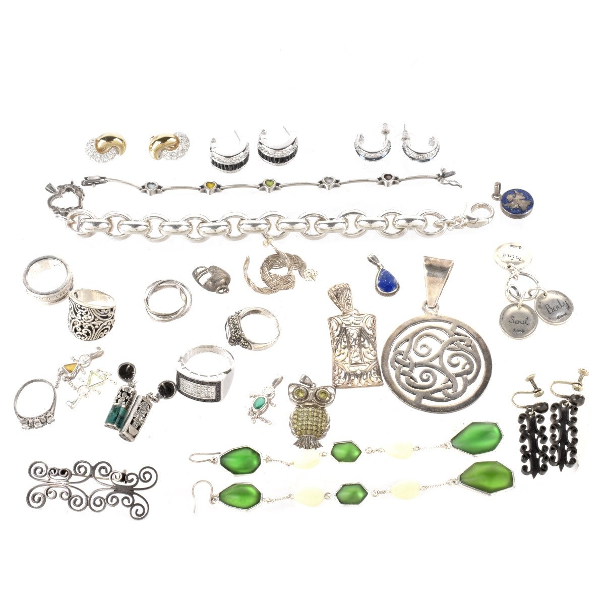 Collection of Silver Jewelry