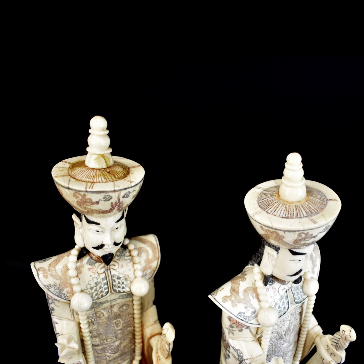 Chinese Polychrome Bone Immortals