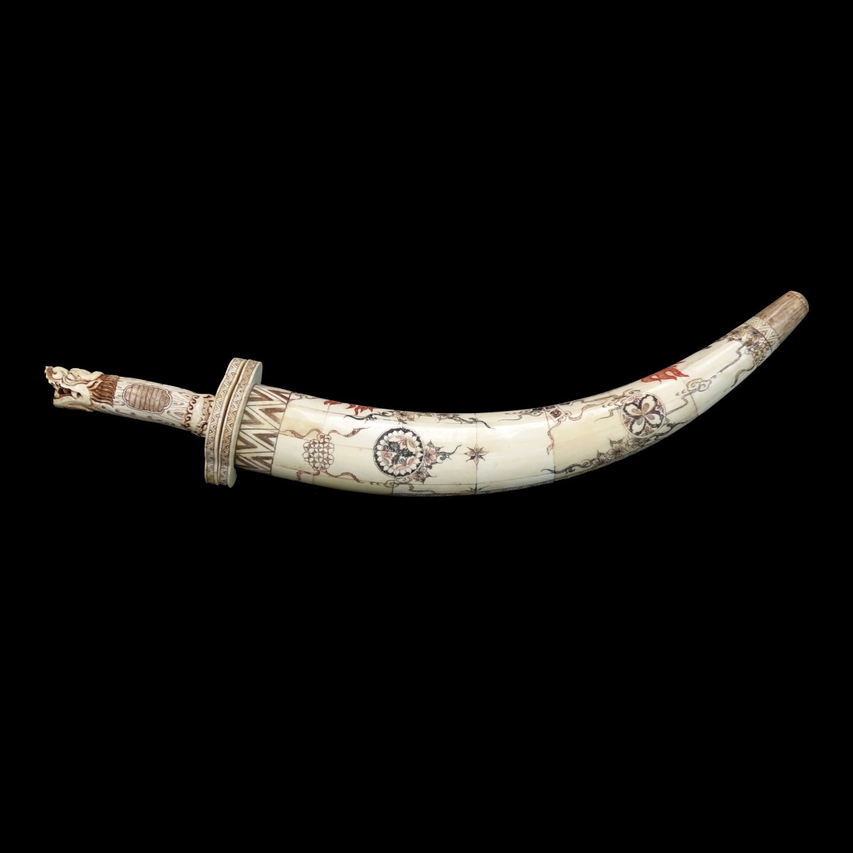 Chinese Carved Bone Sword