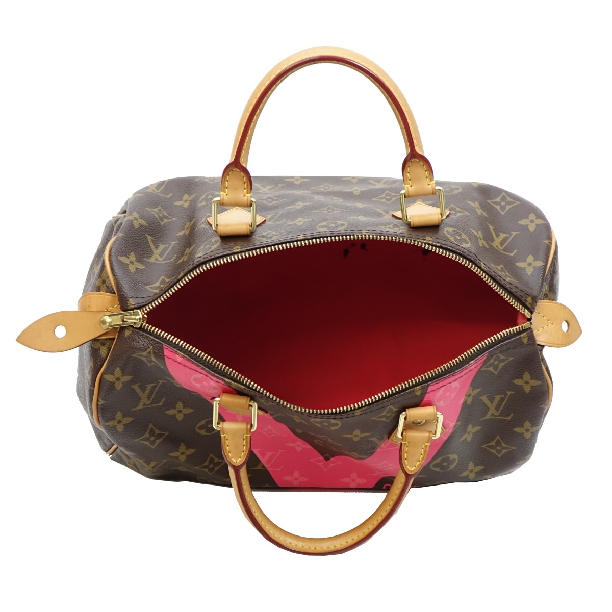 Sold at Auction: Louis Vuitton Brown Speedy Satchel Bag