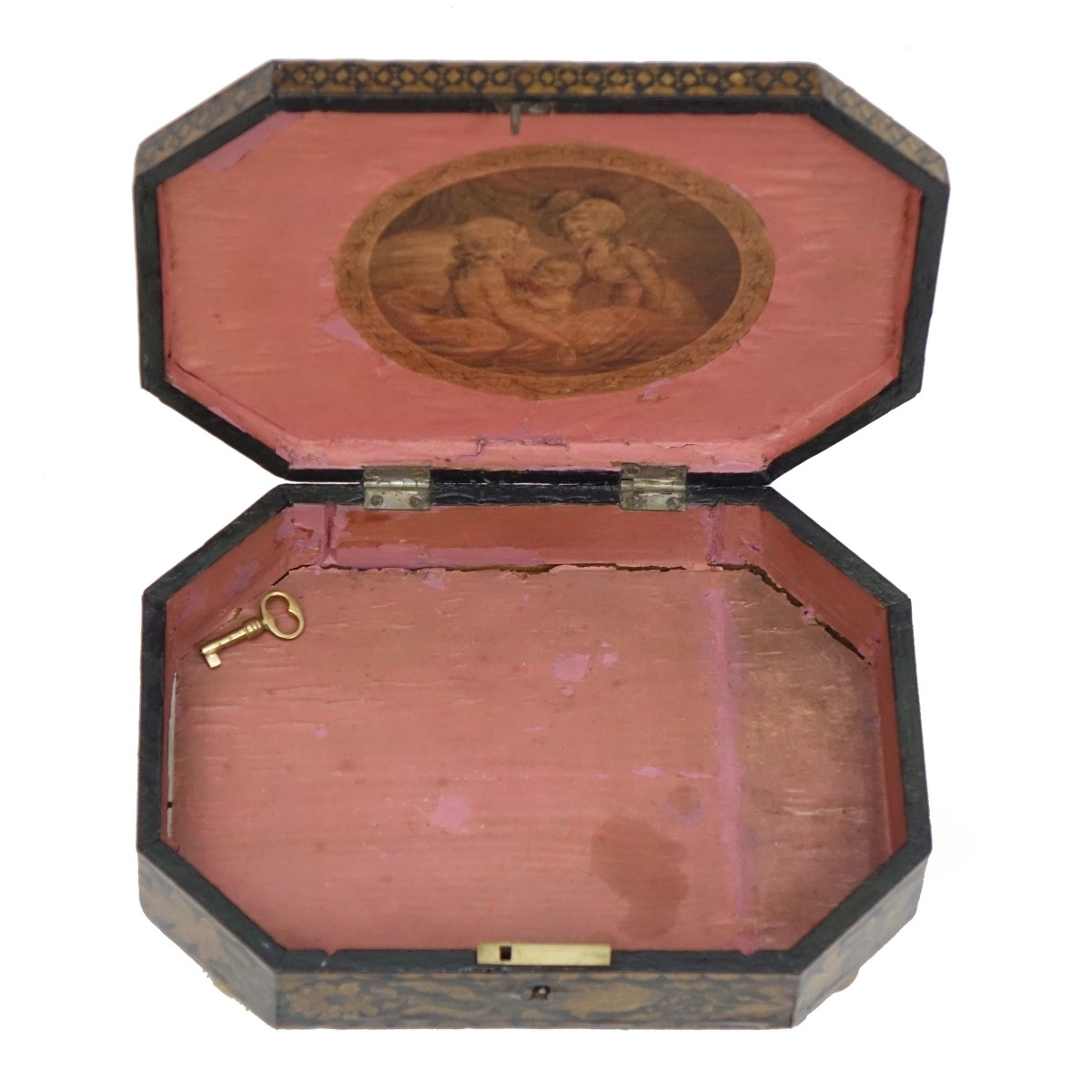 Antique English Lacquer Box